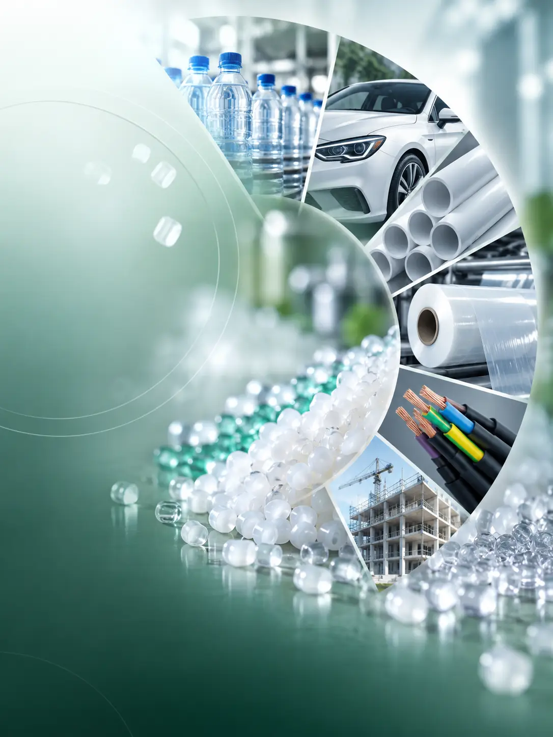 Industrial sectors that use polymer raw materials