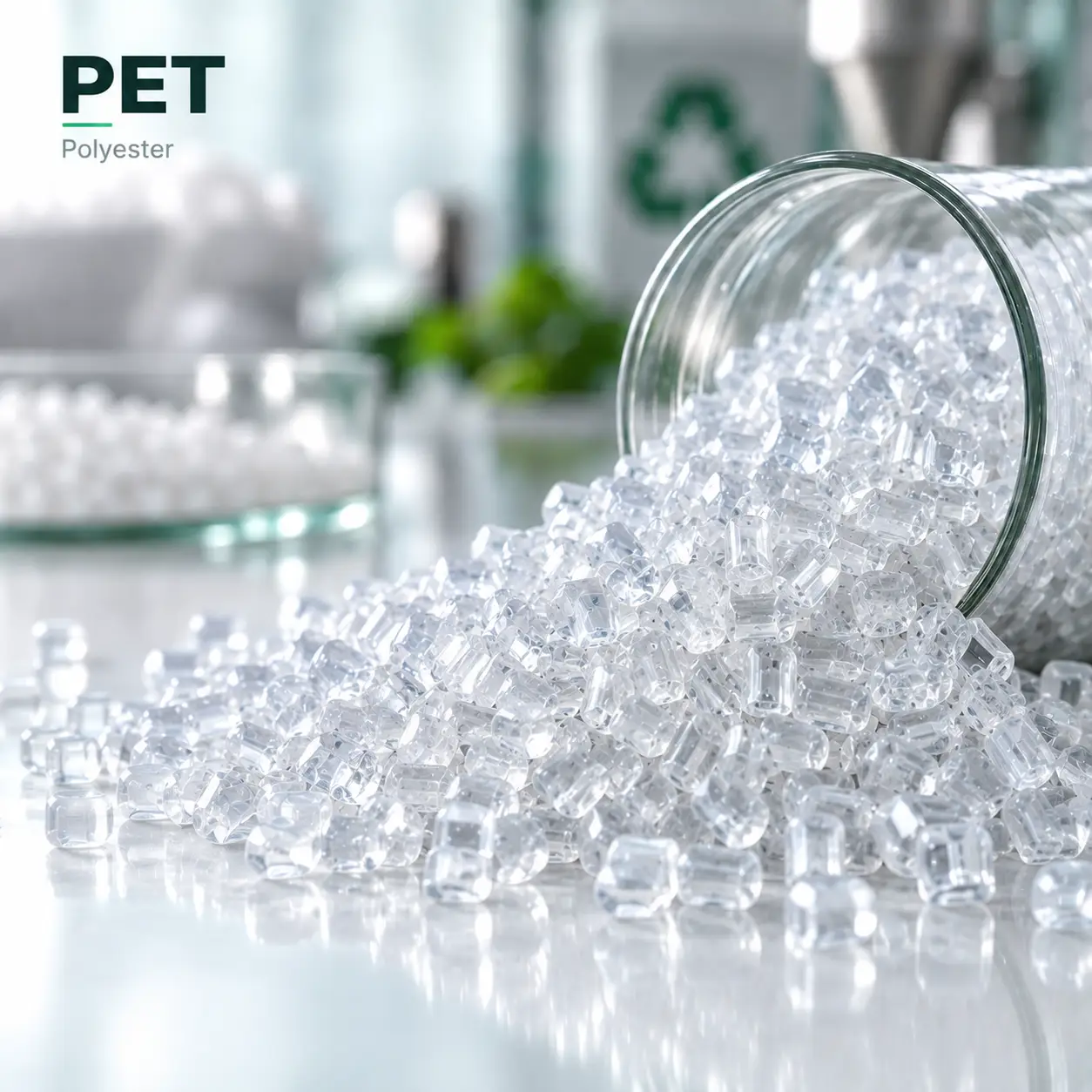 PET polyethylene terephthalate granules